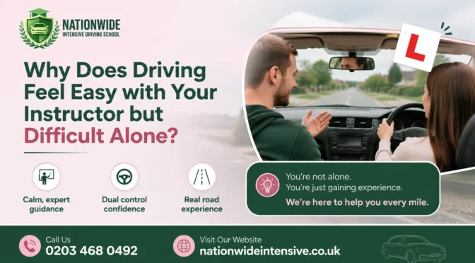 Why Does Driving Feel Easy with Your Instructor but Difficult Alone?