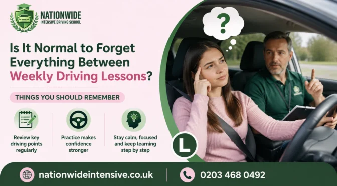 Is It Normal to Forget Everything Between Weekly Driving Lessons?