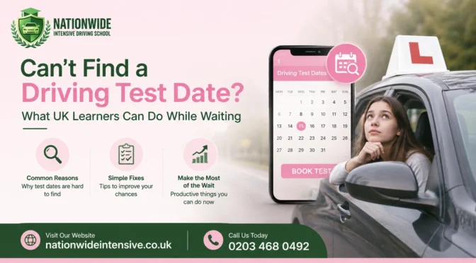Can’t Find a Driving Test Date? What UK Learners Can Do While Waiting