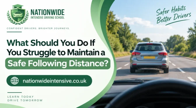 What Should You Do If You Struggle to Maintain a Safe Following Distance?