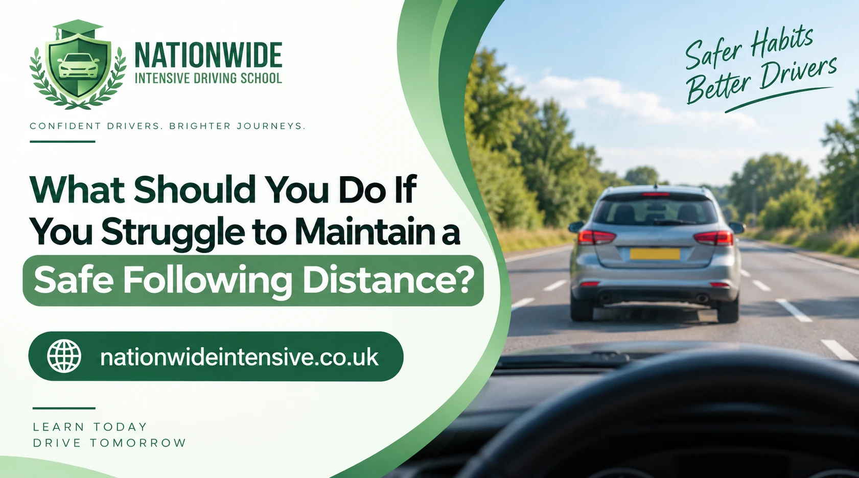What Should You Do If You Struggle to Maintain a Safe Following Distance?